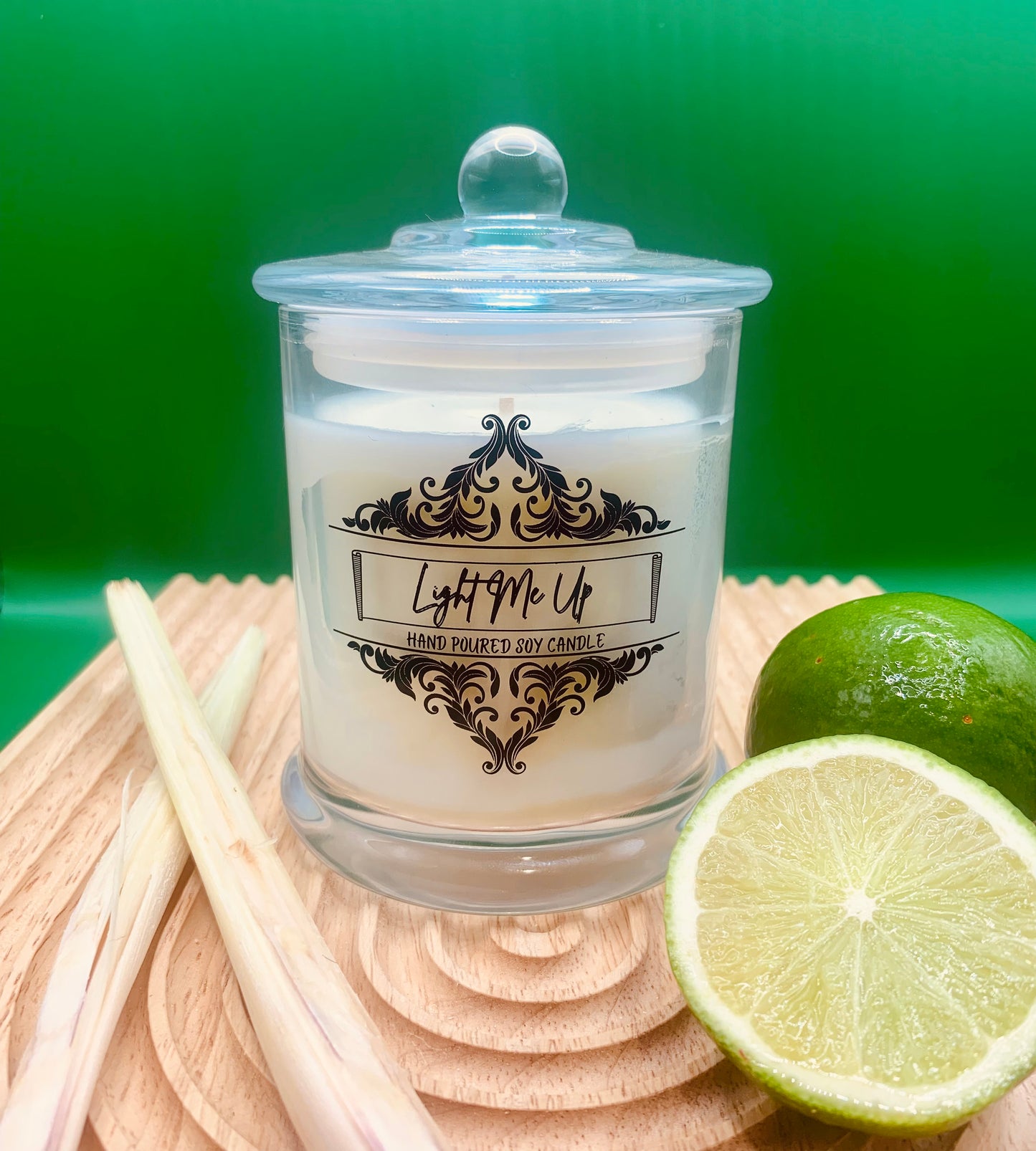 Large Clear Jar Soy Candle