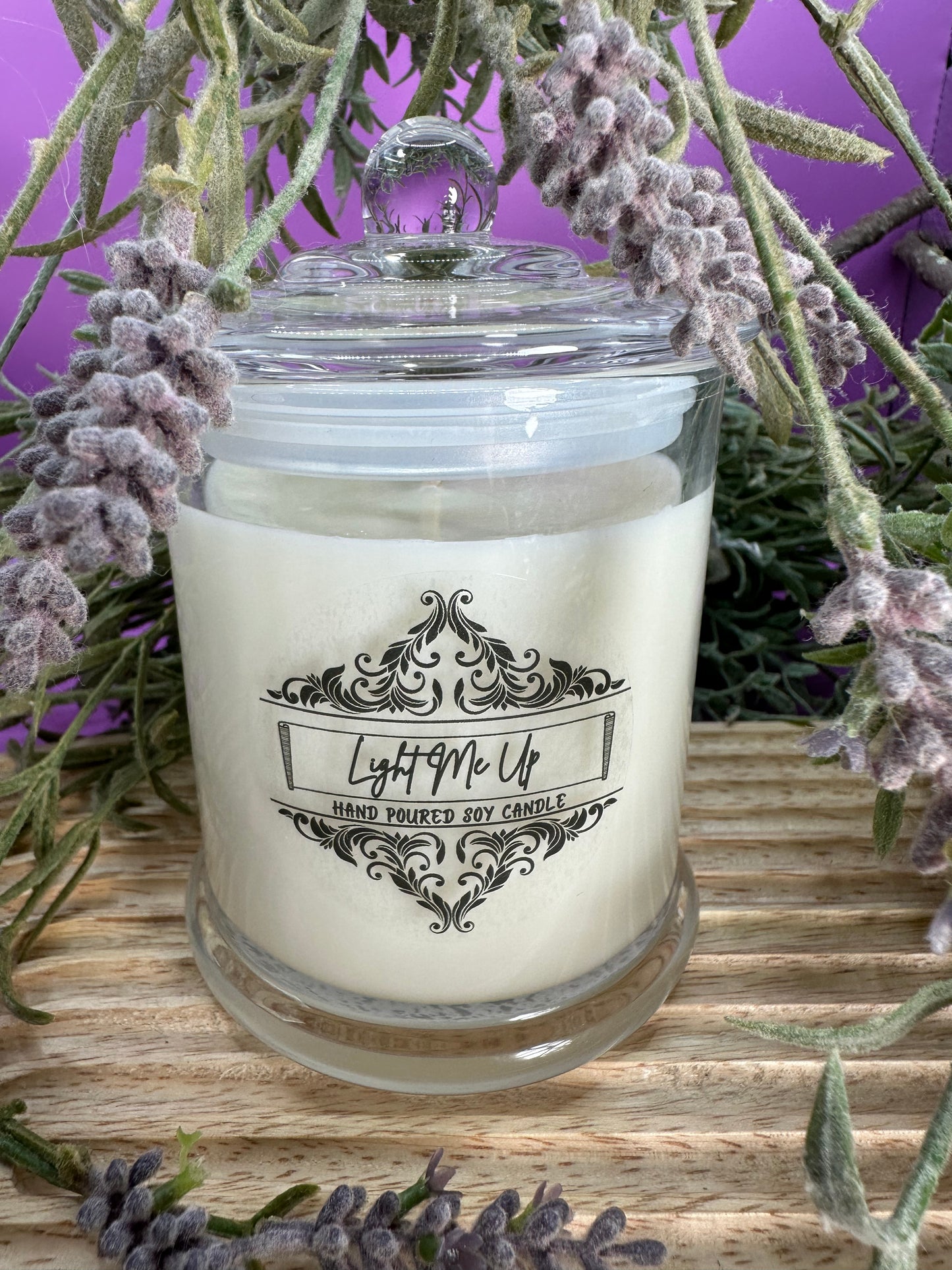 Large Clear Jar Soy Candle