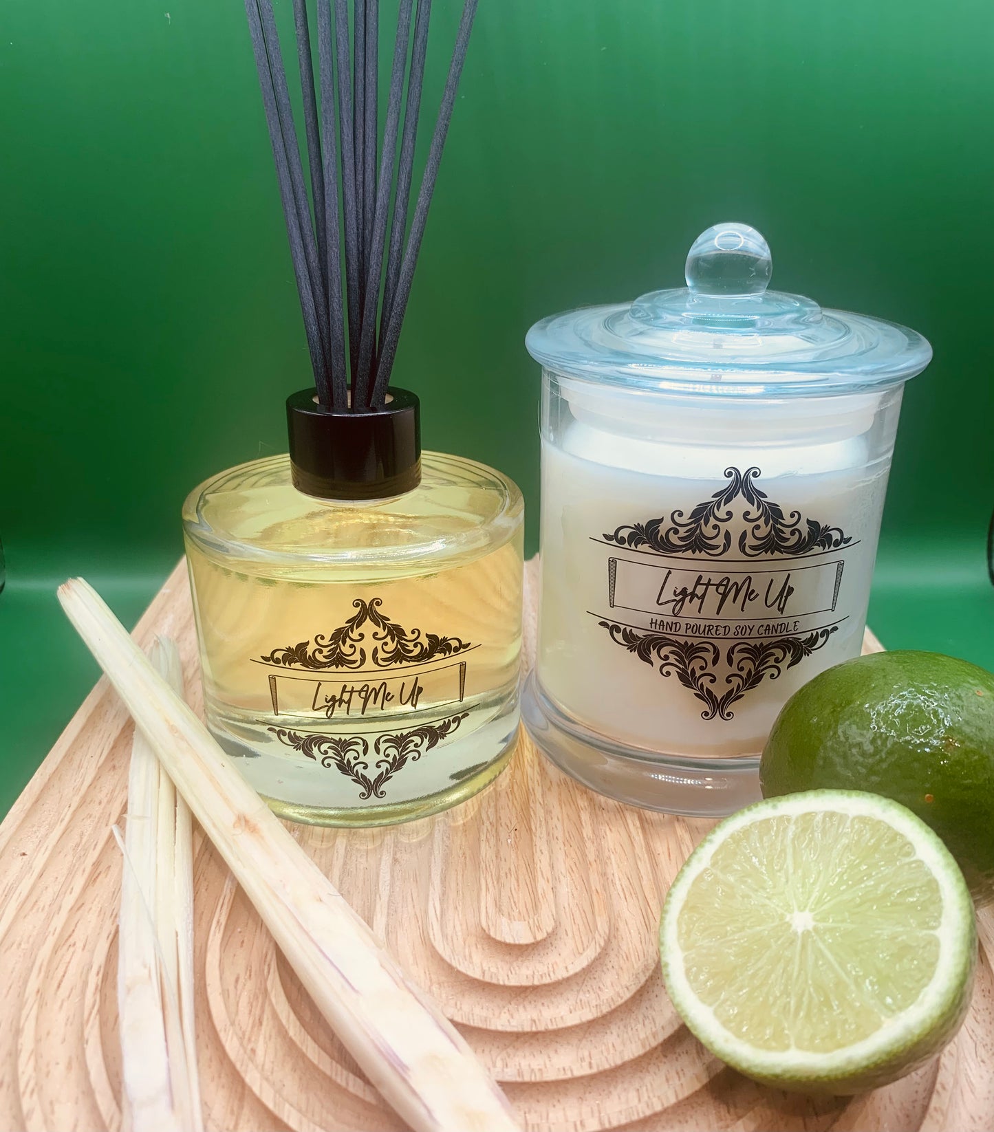 Lemongrass & Lime - Reed Diffuser & Candle Bundle